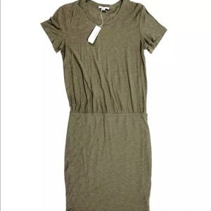 James Perse jersey t-shirt dress, army green!